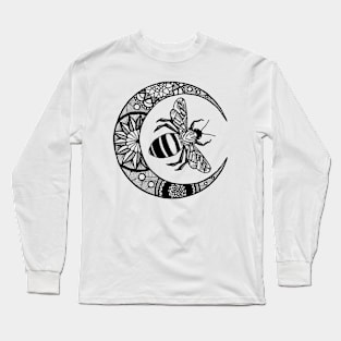 Bee And Flower Lover Design Long Sleeve T-Shirt